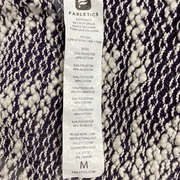 Fabletics Purple Moscow Duster Wrap Cardigan size Medium - Picture 8 of 9